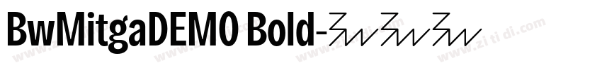 BwMitgaDEMO Bold字体转换